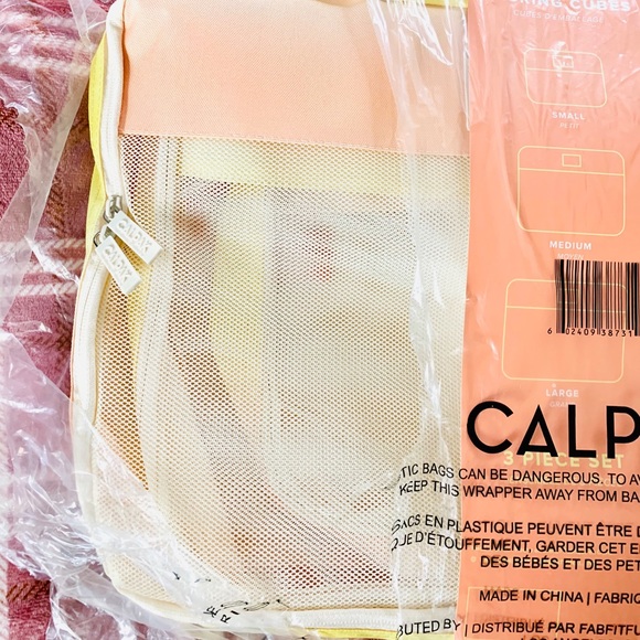Calpak Bags Calpak 3 Piece Packing Cubes Sorbet New Poshmark